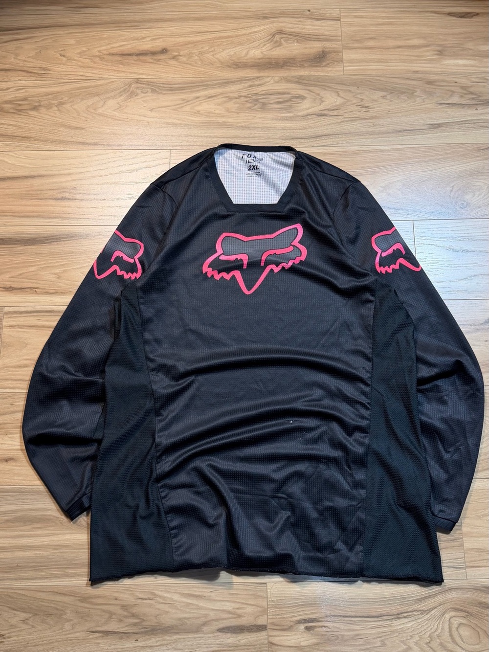 Fox Racing Black Jersey with Pink Fox Head Logo